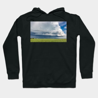 Thunder Cloud and Lightning over a Field Hoodie